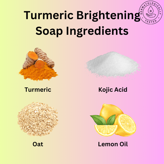 Lemon Turmeric & Kojic Acid Brightening Soap