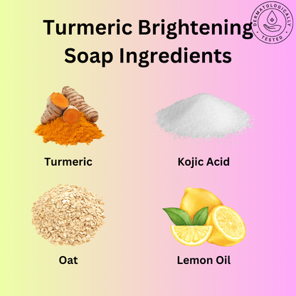 Lemon Turmeric & Kojic Acid Brightening Soap