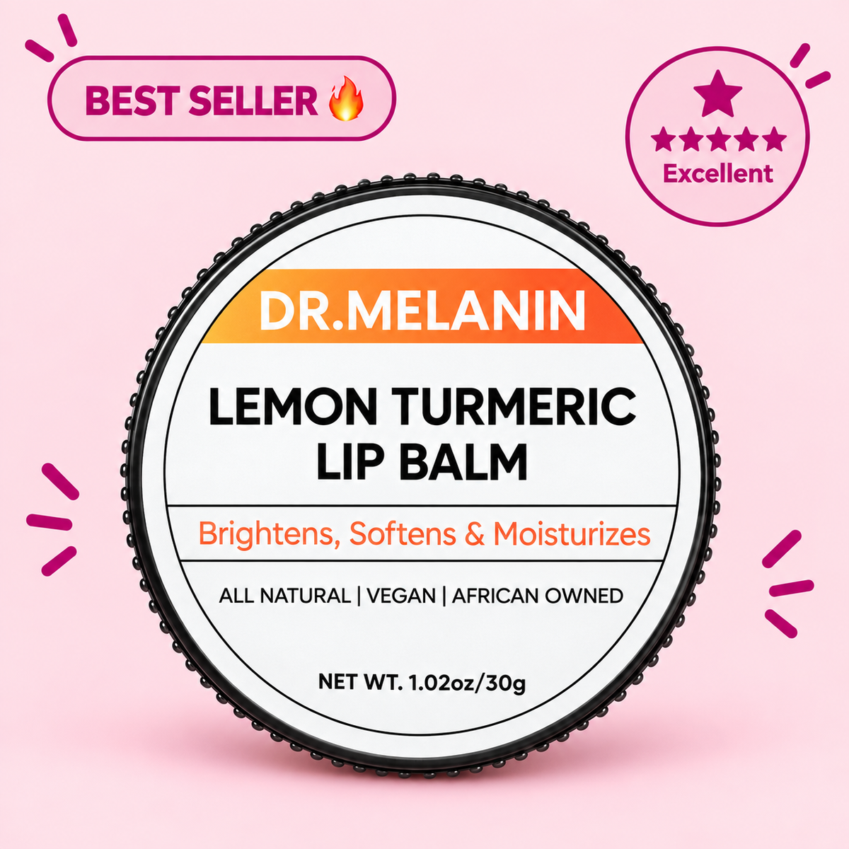 Lemon Turmeric Lip Balm