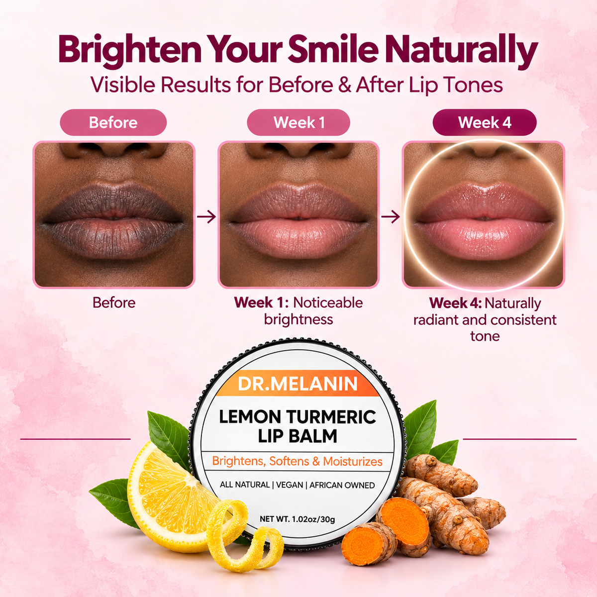 Lemon Turmeric Lip Balm